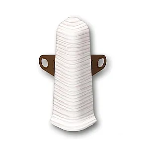 Угол наружный для плинтуса Ideal Деконика Д85 255 ясень бьянко