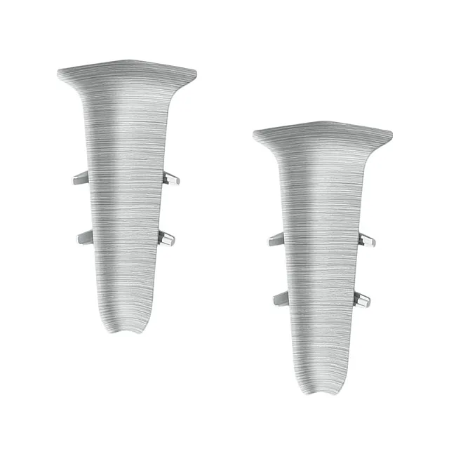 Угол внутренний для плинтуса Ideal Деконика 186 алюминий 70 мм 2 шт