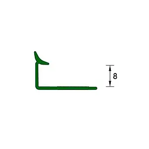 Профиль внутренний Deconika 001-G под плитку 8 мм белый глянцевый 2.5 м