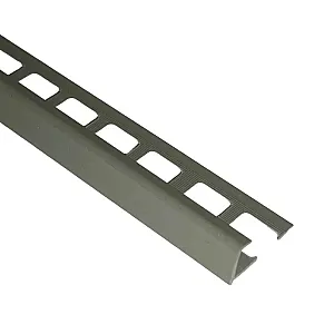 Профиль наружный Deconika 005-G под плитку 10 мм серый глянцевый 2.5 м