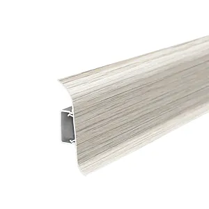 Плинтус Ideal Классик К55 252 ясень белый 2.2 м