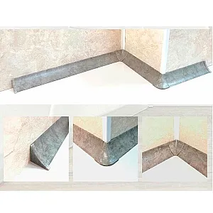 Набор комплектующих для столешницы Ideal 547 лофт светло-серый