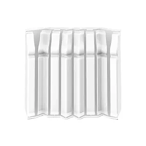 Накладки для плинтуса фигурного Ideal Дюра 001 белый 80 мм 8 шт