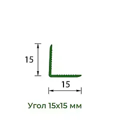 Угол Ideal Деконика 186 алюминий 15*15 мм 2.7 м