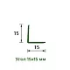 Угол Ideal Деконика 187 алюминий темный 15*15 мм 2.7 м