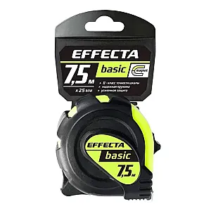 Рулетка Effecta Basic 25 мм*7.5 м с магнитом