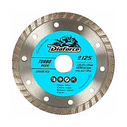 Диск алмазный Diaforce Turbo Basic 511125 125*22.23*7.5*1.9 мм сухой рез