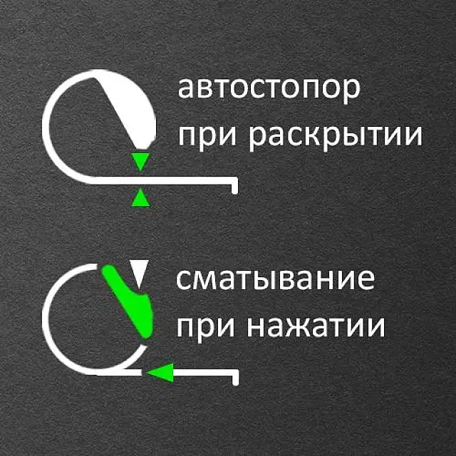 Рулетка Effecta snap 5 м*25 мм автостоп
