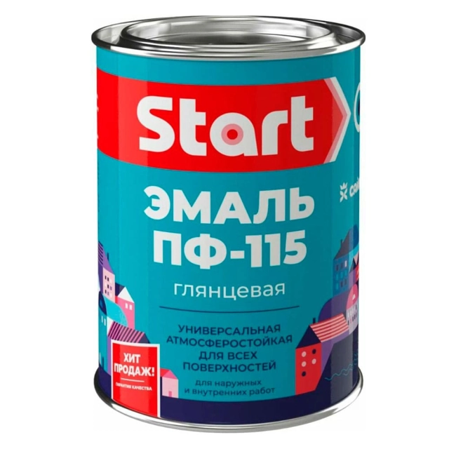 Эмаль Start ПФ-115 шоколадная 0.8 кг Эмаль Start ПФ-115 шоколадная 0.8 кг