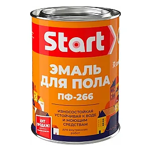 Эмаль для пола Start ПФ-266 золотисто-коричневая 0.8 кг