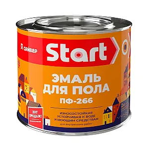 Эмаль для пола Start ПФ-266 золотисто-коричневая 1.8 кг