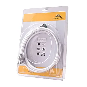 Шланг душевой Rubineta 600056 ПВХ серебристый 125 см