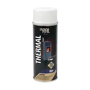Краска-эмаль Inral 26-7-4-001 термостойкая силиконовая белая 9003 400 мл