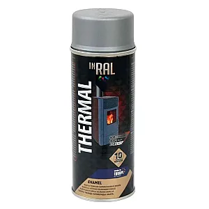 Краска-эмаль Inral 26-7-4-002 термостойкая силиконовая алюминиевый 9006 400 мл