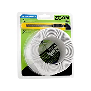 Лента бордюрная Zoom 02-5-5-502 62 мм*3.2 м белая