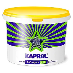 Краска Kapral Е-20 фасадная белая 15 кг