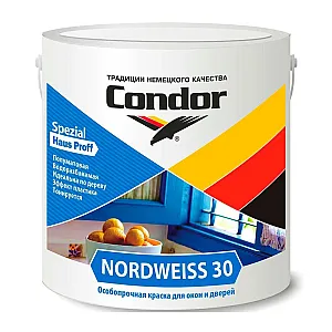 Краска Condor Nordweiss-30 для окон и дверей 3 кг