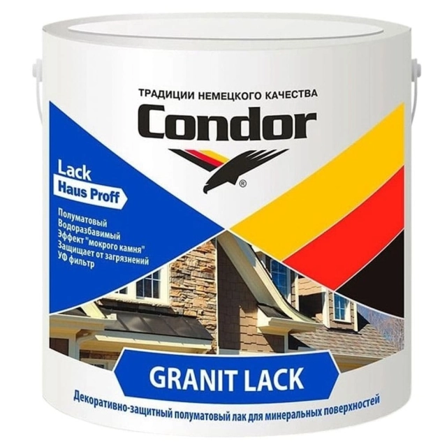 Лак Condor Granit Lack полуматовый 2.3 кг Лак Condor Granit Lack полуматовый 2.3 кг