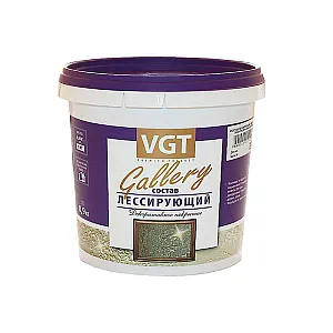 Состав лессирующий VGT Gallery полупрозрачный бесцветный 0.9 кг