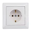 Розетка Bylectrica Стиль РС16-306 с заземлением белая