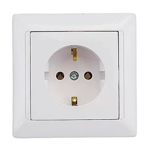 Розетка Bylectrica Стиль РС16-306 с заземлением белая
