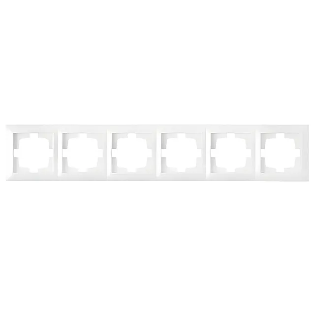 Рамка Bylectrica Стиль ЮЛИГ. 735212.218 6 постов белая