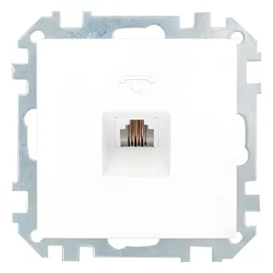 Розетка телефонная Bylectrica Стиль ТР4-037 белая