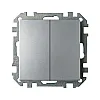 Выключатель Bylectrica Стиль С5 10-527 2 клавиши серебро