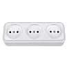 Розетка трехместная Bylectrica РА16-0161 открытая