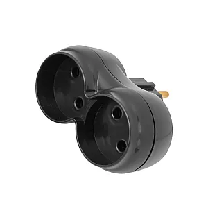 Разветвитель Bylectrica РВ16-374ч 2-местный черный