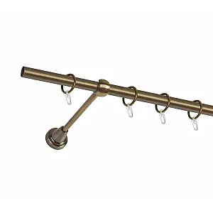 Карниз металлический Delfa СМ-2401/160/1Р золото антик 1.6 м