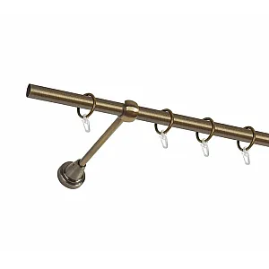 Карниз металлический Delfa СМ-2401/240/1Р золото антик 2.4 м