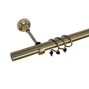 Карниз металлический Delfa СМ-2452/240/1Р золото антик 2.4 м