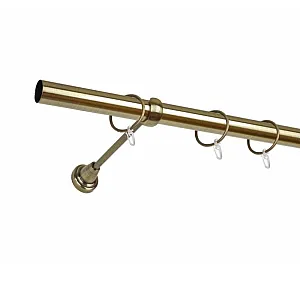 Карниз металлический Delfa СМ-2401/300/1Р золото антик 3 м