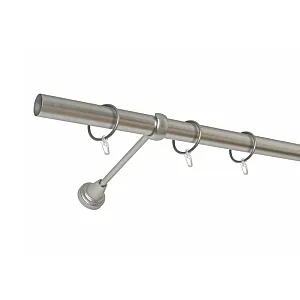 Карниз металлический Delfa СМ-2901/300/1Р хром матовый 3 м