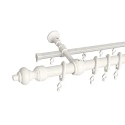 Карниз металлический Delfa Стандарт СК-200/300/1Ш-3 белый 3 м