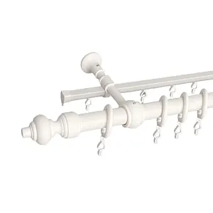 Карниз металлический Delfa Стандарт СК-200/300/1Ш-3 белый 3 м