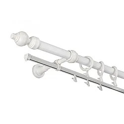 Карниз металлический Delfa Стандарт СК-200/300/1Ш-3 белый 3 м