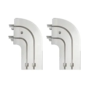 Наконечник пластмассовый Delfa СП-030-2Л белый 2 шт