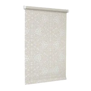 Штора рулонная Delfa Металлик принт СРШ-01М-7591 85(81)/170 см кремовый