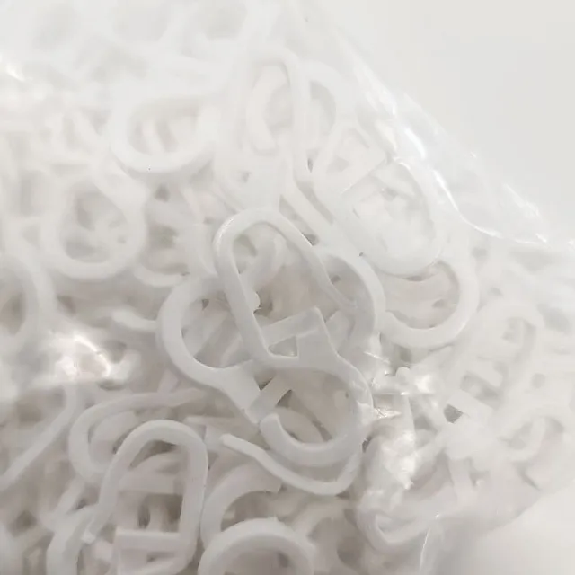 Крючок Delfa С28.5.01.00.100 белый 100 шт