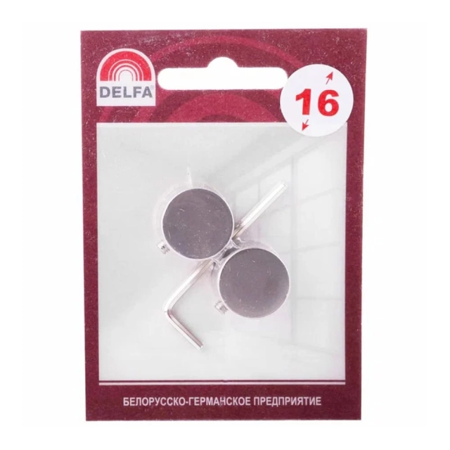 Наконечник Delfa Корсо СН-16-299-29 хром матовый 2 шт Наконечник Delfa Корсо СН-16-299-29 хром матовый 2 шт