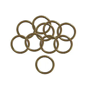 Кольца для металлического карниза Delfa СФ16-400-24 золото антик 16 мм 10 шт