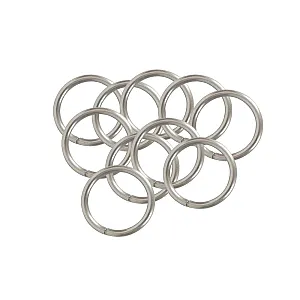 Кольцо для металлического карниза Delfa СФ25-400-29 хром матовый 25 мм 10 шт