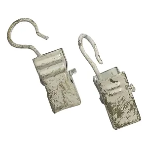 Зажим для металлических колец Delfa СЗФ-9033 белое золото 20 шт