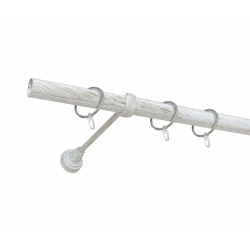 Карниз металлический Delfa СМ-3352/200/1Р белое золото 2 м