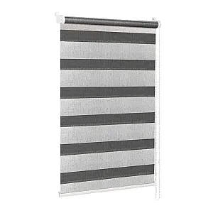 Штора рулонная Delfa Лагос СРШ-01МК-4482 52(48)/160 см белый/серебро