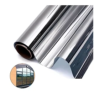 Пленка оконная Delfa ТМ5-Т01/S90 светоотражающая статистическая серебро