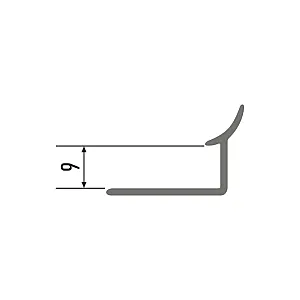 Порог КТМ-2000 357-01А серебро 2.5 м