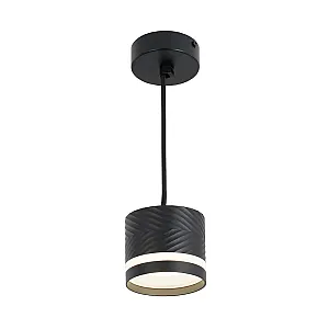 Светильник подвесной TruEnergy TruEnergy 21014 граненый с матовым кольцом под лампу с цоколем GX53 82*70 мм черный